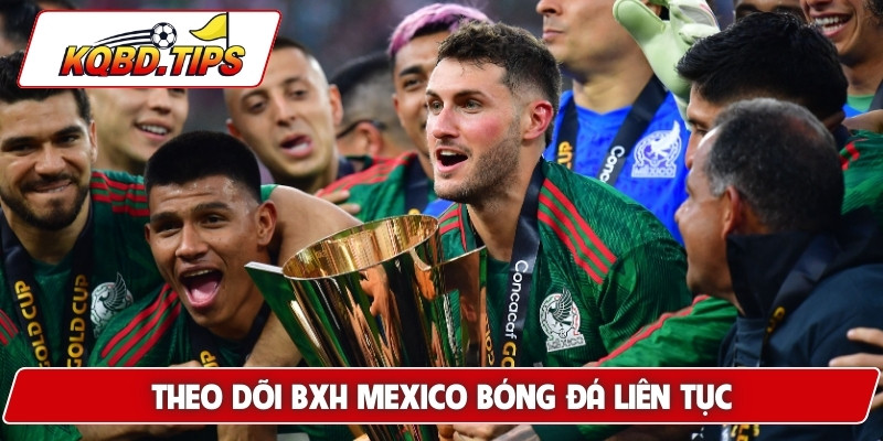 Theo dõi BXH Mexico bóng đá liên tục